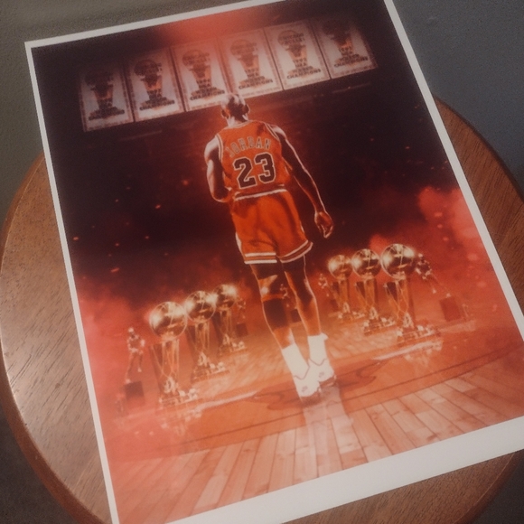 MICHAEL JORDAN 8.5x11 BULLS 1988 VINTAGE SLAM DUNK CONTEST PLUS 5 OTHER POSTERS! - Picture 12 of 16